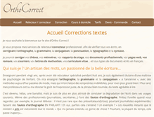 Tablet Screenshot of corrections-textes.com